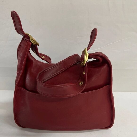 SOLD! Coach Vintage Legacy Crescent Flap Saddle Hobo Leather Shoulder Bag 9718 - Picture 2 of 10